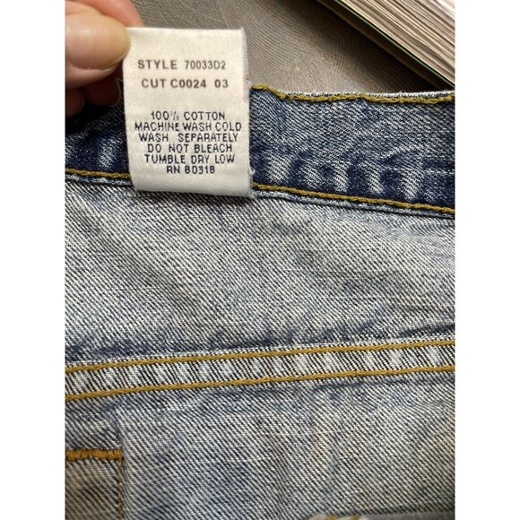 Lucky Brand Dungarees Jeans Mens 38 Blue Made in USA 100% Cotton Classic Fit - Picture 14 of 14